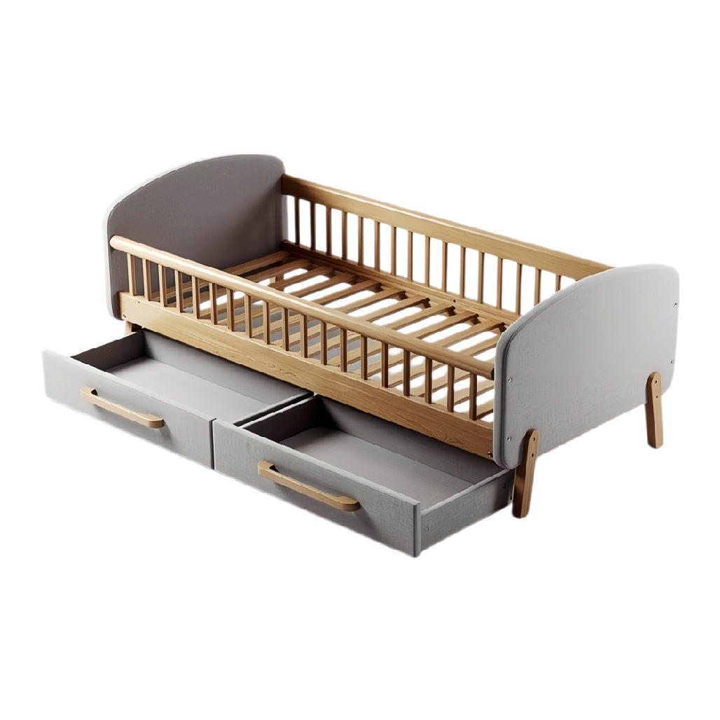 **Technische Titel in het Nederlands: Kouderbed met Lades en Houten Frame**